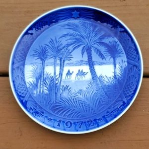 Vintage 1972 Royal Copenhagen Osterland Kaj Lange In the Desert Christmas Plate